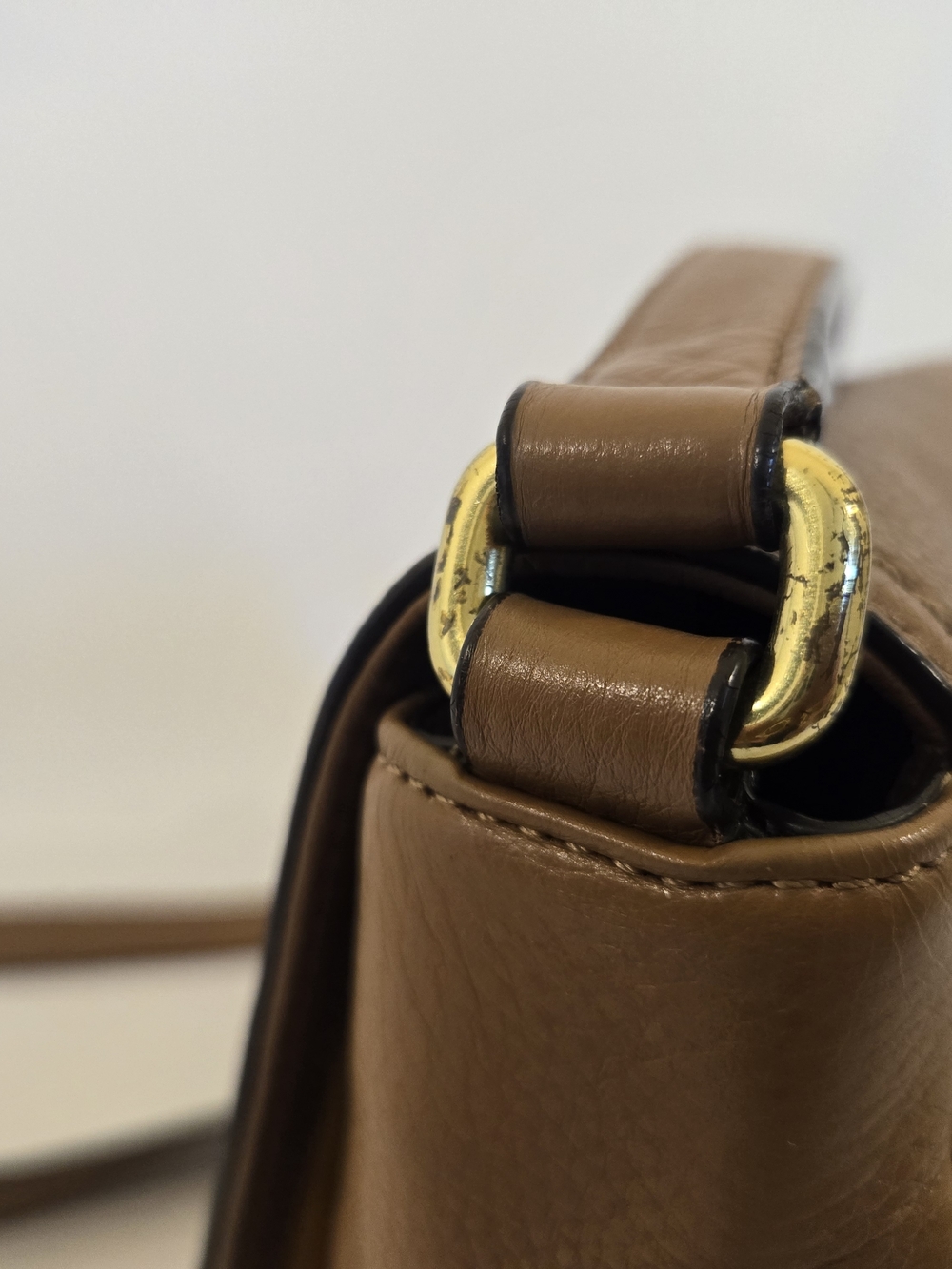Coach Leather Crossbody Shoulder Bag in Camel - Picture 4 of 16